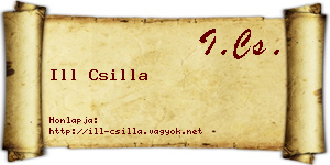 Ill Csilla névjegykártya